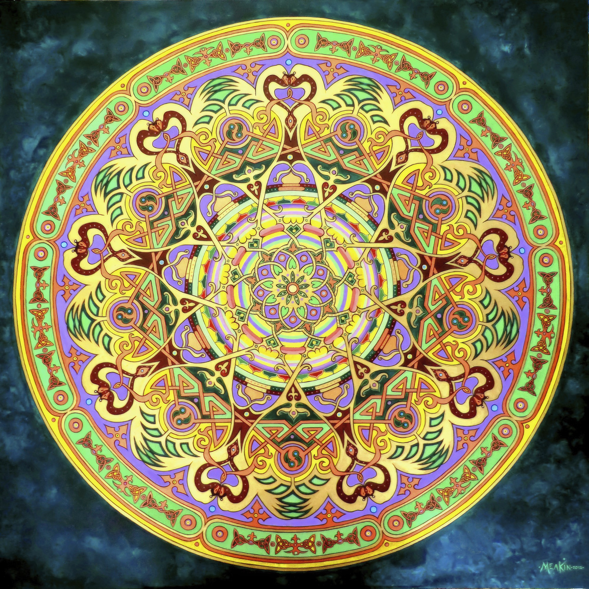Mandala - Clandestino — | Clear Mid-Length Surfboard Art by 0 of