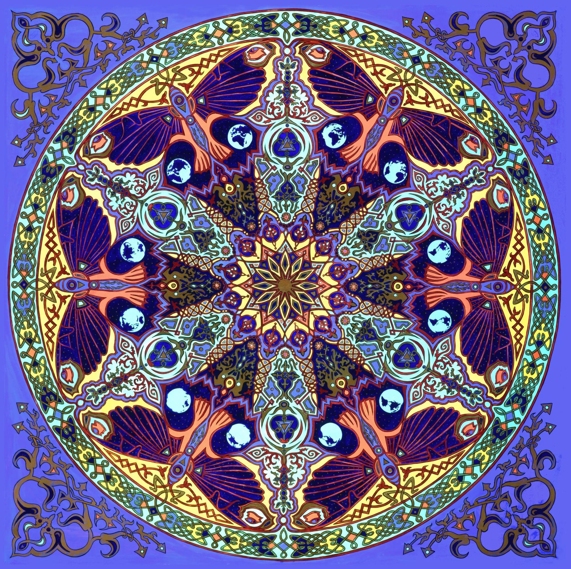Mandala - Clandestino — | Clear Mid-Length Surfboard Art by 0 of